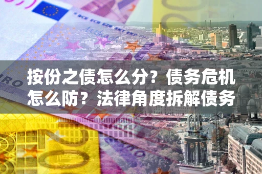 北京按份之债怎么分？债务危机怎么防？法律角度拆解债务分配与风险自保指南