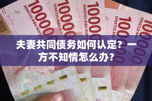 北京夫妻共同债务如何认定？一方不知情怎么办？
