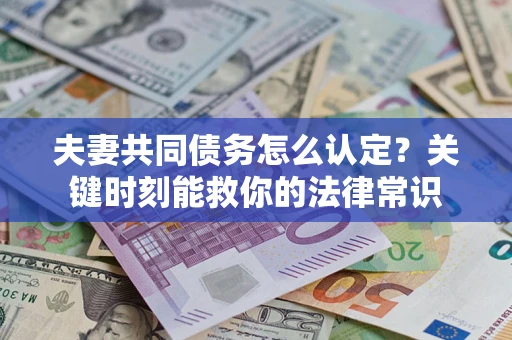 北京夫妻共同债务怎么认定？关键时刻能救你的法律常识