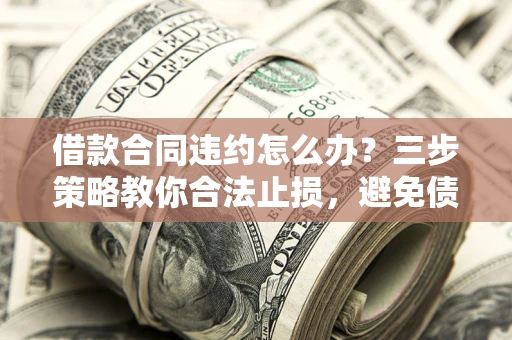 北京借款合同违约怎么办？三步策略教你合法止损，避免债务危机升级