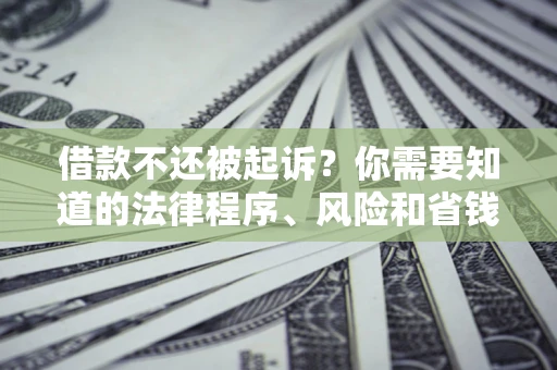 北京借款不还被起诉？你需要知道的法律程序、风险和省钱技巧