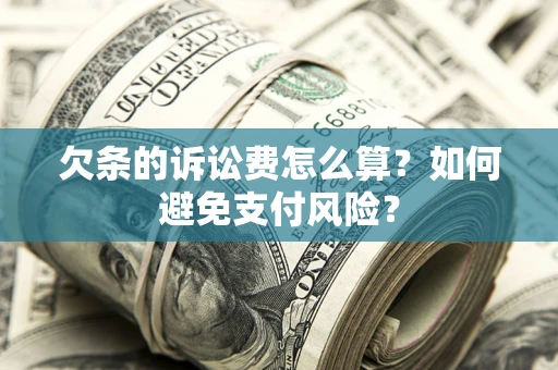 北京欠条的诉讼费怎么算？如何避免支付风险？